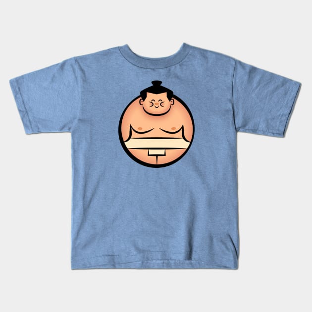 Chubby Sumo Kids T-Shirt by jmenas